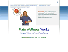 Tablet Screenshot of mainwellness.com